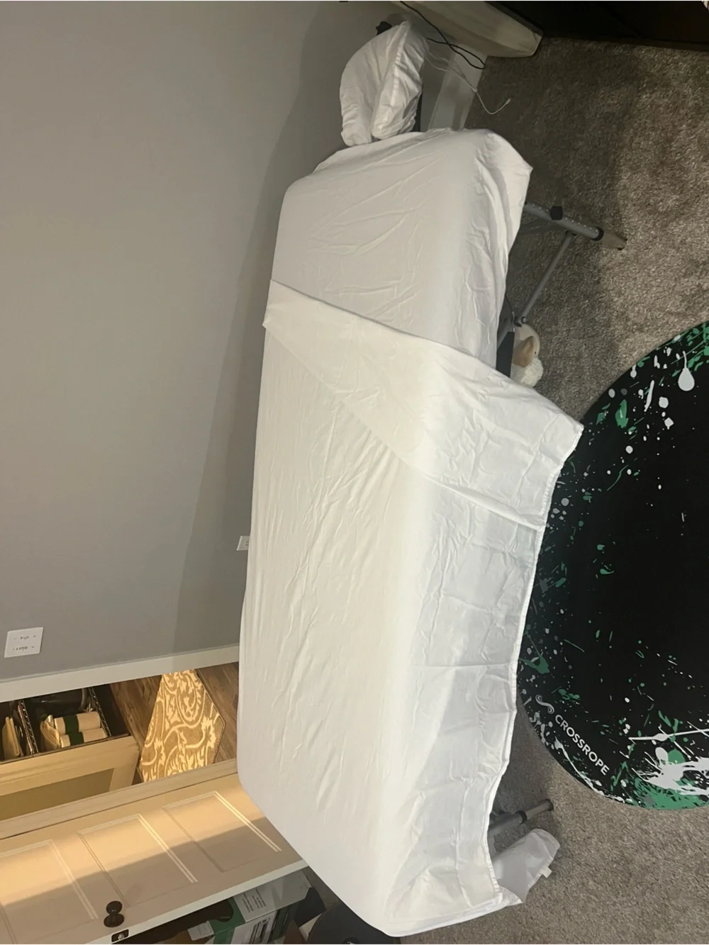 White Massage Table Sheets by NRG